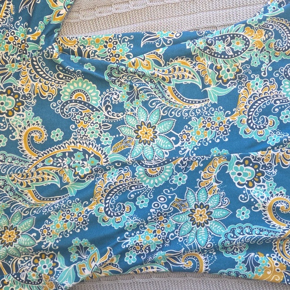 PrAna Breathe Paisley Faux Wrap Dress Size XL - Picture 8 of 8